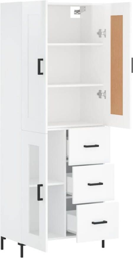 VidaXL -Hoge-kast-69 5x34x180-cm-bewerkt-hout-hoogglans-wit - Foto 7