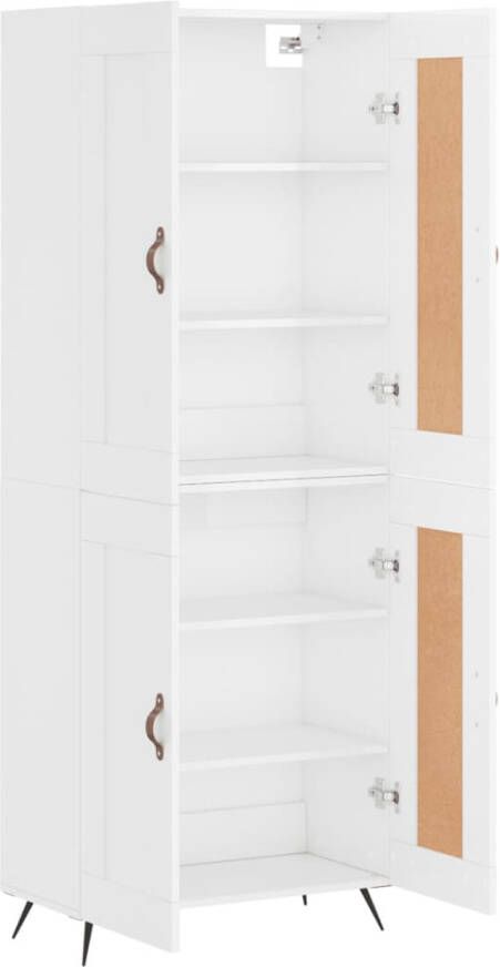 VidaXL -Hoge-kast-69 5x34x180-cm-bewerkt-hout-hoogglans-wit - Foto 12