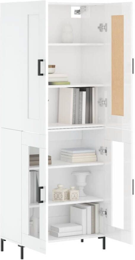 VidaXL -Hoge-kast-69 5x34x180-cm-bewerkt-hout-hoogglans-wit - Foto 7