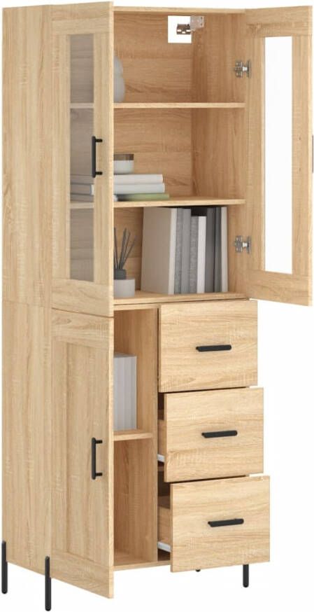 VidaXL -Hoge-kast-69 5x34x180-cm-bewerkt-hout-sonoma-eikenkleurig - Foto 11