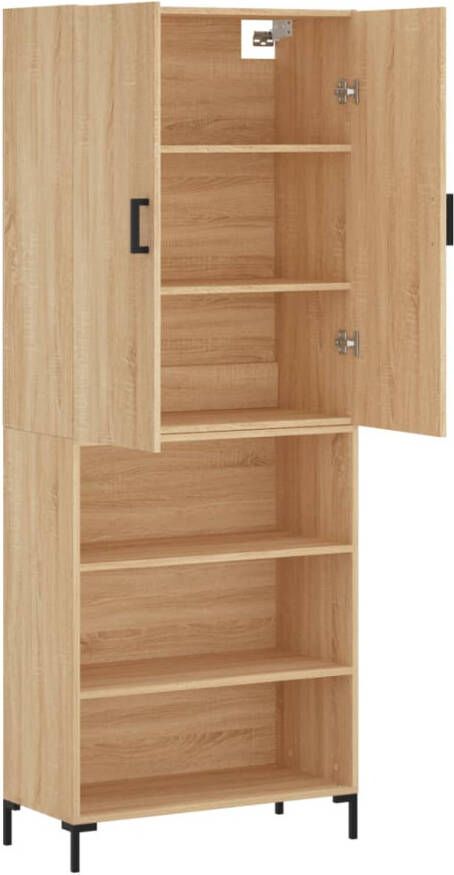 VidaXL -Hoge-kast-69 5x34x180-cm-bewerkt-hout-sonoma-eikenkleurig - Foto 12