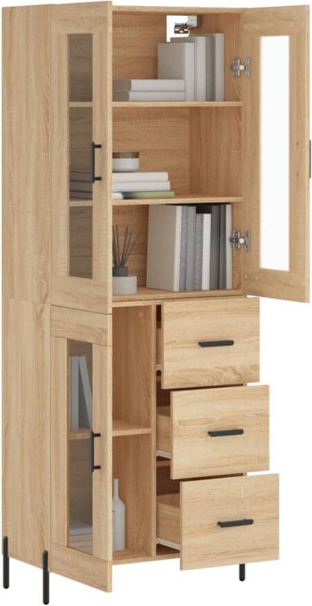 VidaXL -Hoge-kast-69 5x34x180-cm-bewerkt-hout-sonoma-eikenkleurig - Foto 7