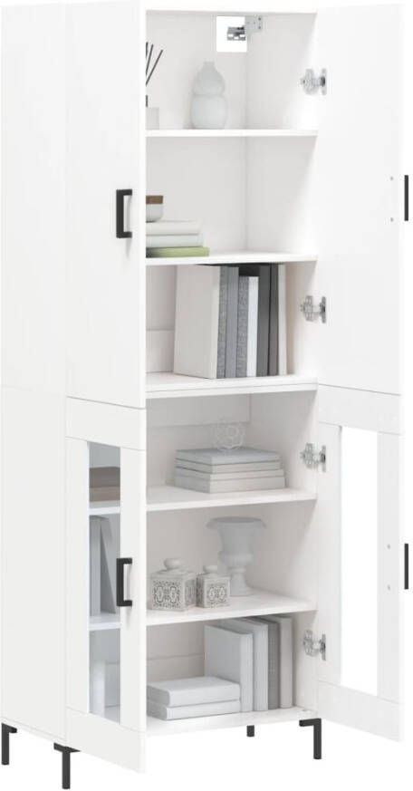 VidaXL -Hoge-kast-69 5x34x180-cm-bewerkt-hout-wit - Foto 13