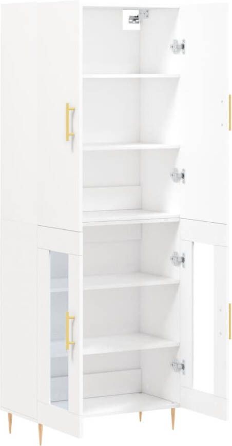 VidaXL -Hoge-kast-69 5x34x180-cm-bewerkt-hout-wit - Foto 6
