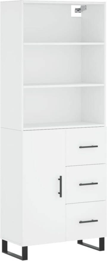 VidaXL -Hoge-kast-69 5x34x180-cm-bewerkt-hout-wit - Foto 8