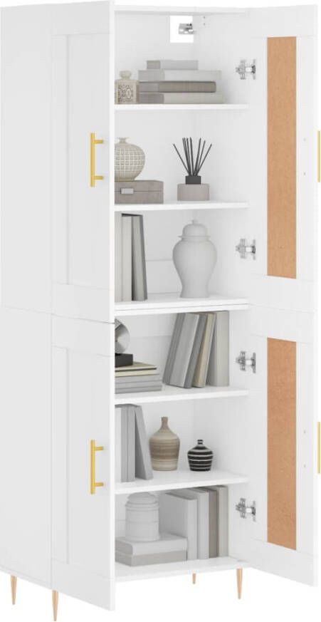 VidaXL -Hoge-kast-69 5x34x180-cm-bewerkt-hout-wit - Foto 17