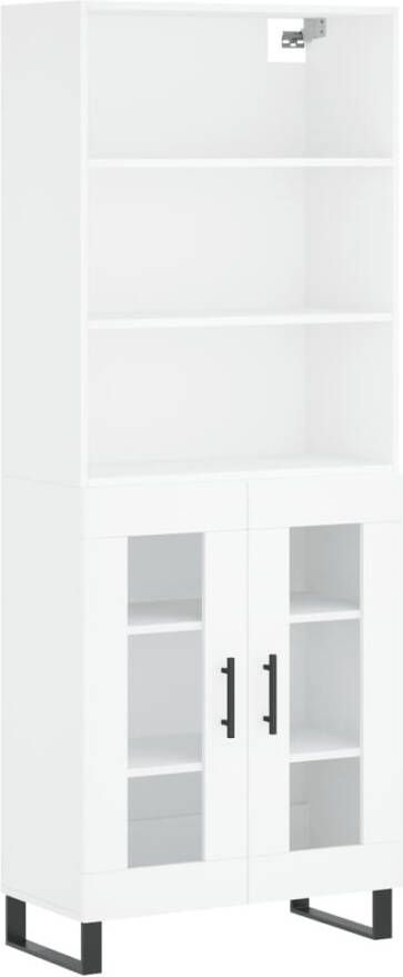 VidaXL -Hoge-kast-69 5x34x180-cm-bewerkt-hout-wit - Foto 10