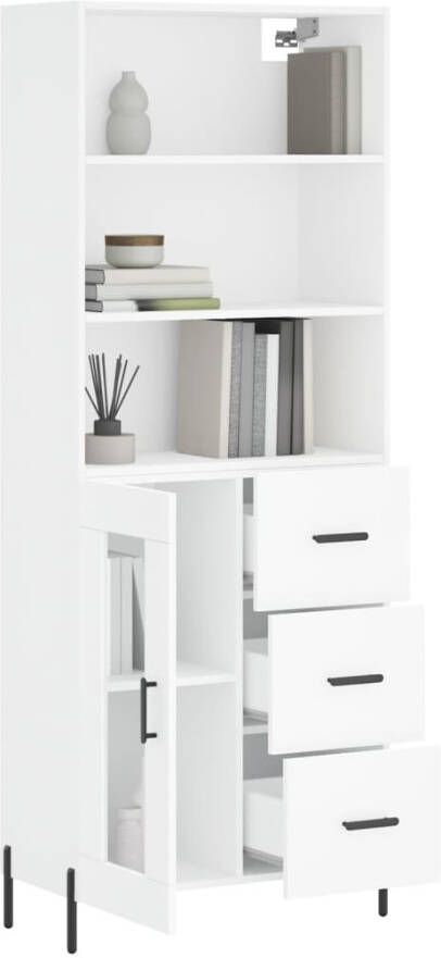 VidaXL -Hoge-kast-69 5x34x180-cm-bewerkt-hout-wit - Foto 7