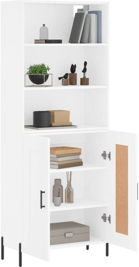 VidaXL -Hoge-kast-69 5x34x180-cm-bewerkt-hout-wit - Foto 8