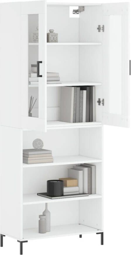 VidaXL -Hoge-kast-69 5x34x180-cm-bewerkt-hout-wit - Foto 8