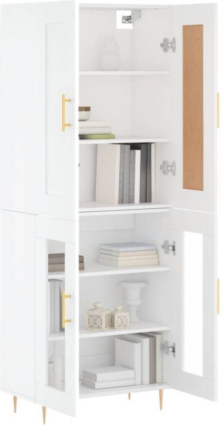 VidaXL -Hoge-kast-69 5x34x180-cm-bewerkt-hout-wit - Foto 9
