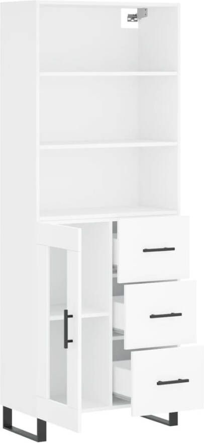 VidaXL -Hoge-kast-69 5x34x180-cm-bewerkt-hout-wit - Foto 9