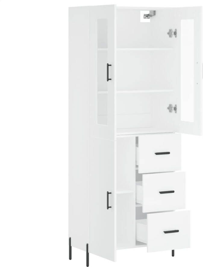 VidaXL -Hoge-kast-69 5x34x180-cm-bewerkt-hout-wit - Foto 15