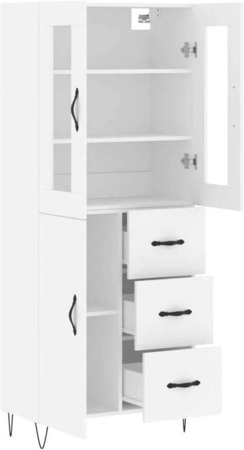 VidaXL -Hoge-kast-69 5x34x180-cm-bewerkt-hout-wit - Foto 18