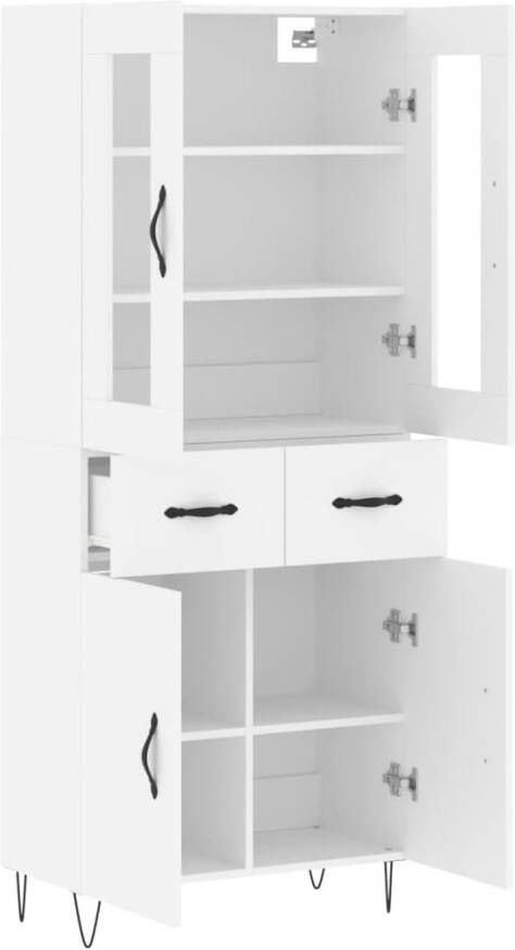 VidaXL -Hoge-kast-69 5x34x180-cm-bewerkt-hout-wit - Foto 20