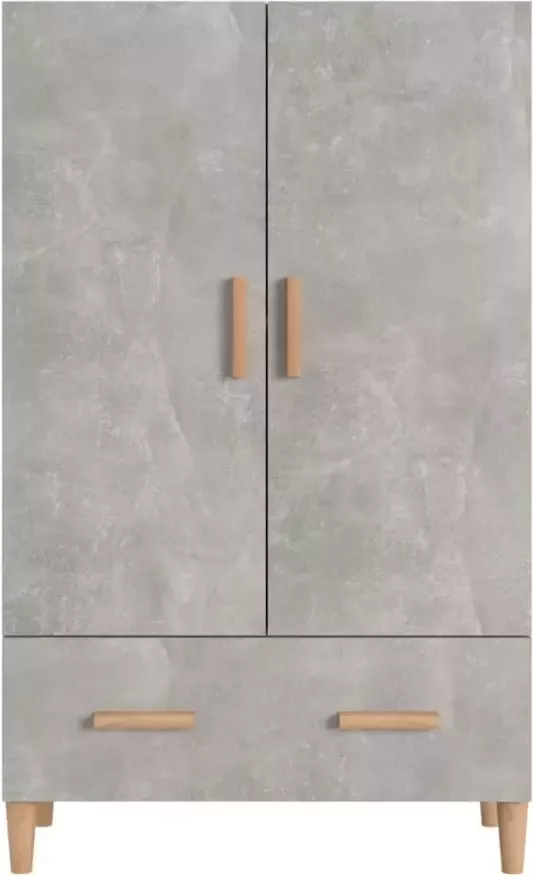 VidaXL -Hoge-kast-70x31x115-cm-bewerkt-hout-betongrijs - Foto 4