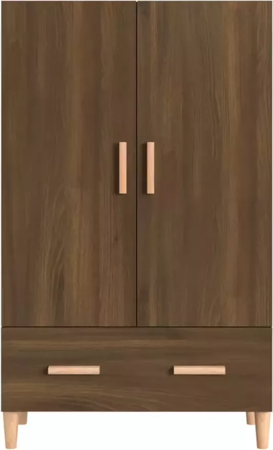 VidaXL Hoge kast 70x31x115 cm bewerkt hout bruineikenkleurig - Foto 5