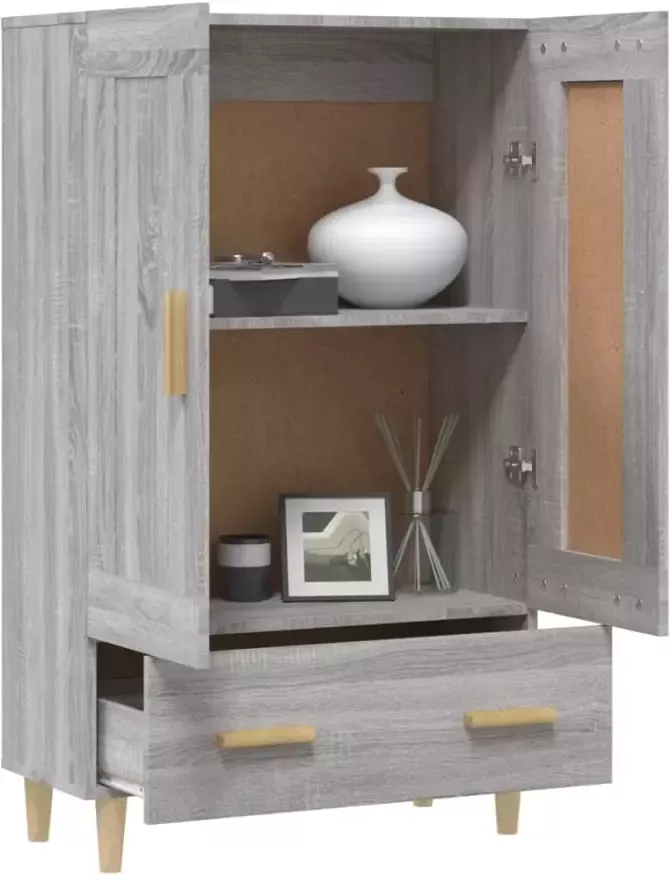 VidaXL -Hoge-kast-70x31x115-cm-bewerkt-hout-grijs-sonoma-eikenkleurig - Foto 4