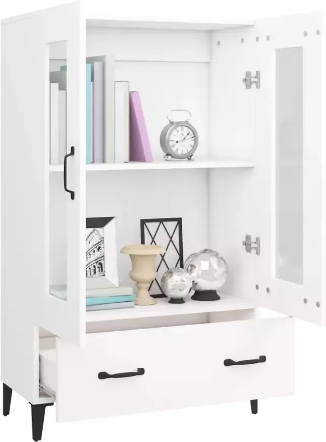 VidaXL -Hoge-kast-70x31x115-cm-bewerkt-hout-wit - Foto 3