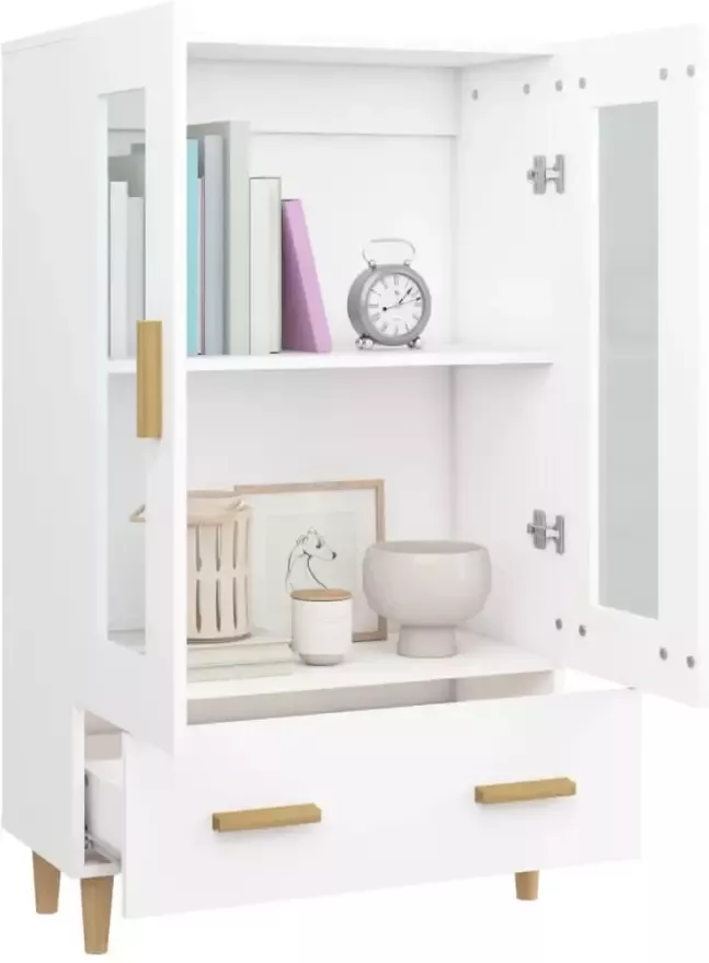 VidaXL -Hoge-kast-70x31x115-cm-bewerkt-hout-wit - Foto 2