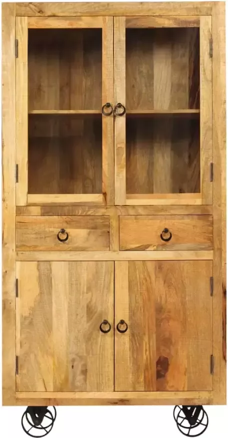 VidaXL -Hoge-kast-95x45x185-cm-massief-mangohout