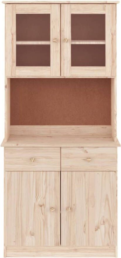 VidaXL -Hoge-kast-ALTA-77x35x165-cm-massief-grenenhout - Foto 6