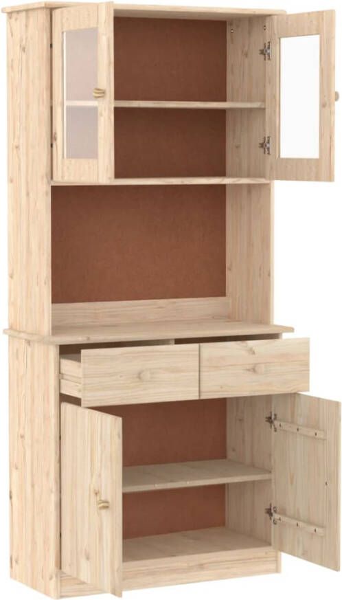 VidaXL -Hoge-kast-ALTA-77x35x165-cm-massief-grenenhout - Foto 5