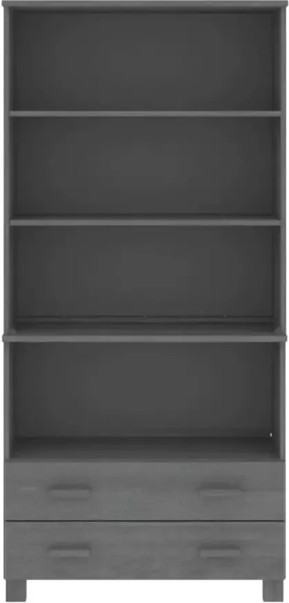 VidaXL -Hoge-kast-HAMAR-massief-grenenhout-donkergrijs - Foto 4
