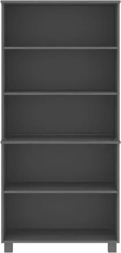 VidaXL -Hoge-kast-HAMAR-massief-grenenhout-donkergrijs