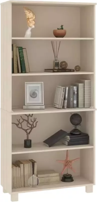 VidaXL -Hoge-kast-HAMAR-massief-grenenhout-honingbruin - Foto 4