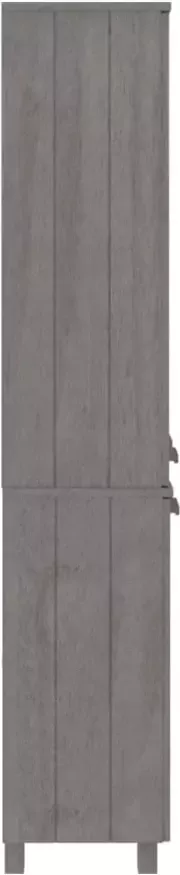 VidaXL -Hoge-kast-HAMAR-massief-grenenhout-lichtgrijs - Foto 3