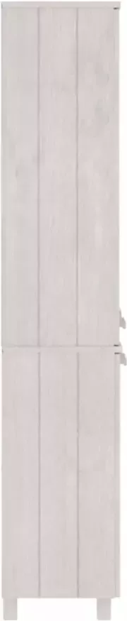 VidaXL -Hoge-kast-HAMAR-massief-grenenhout-wit - Foto 4