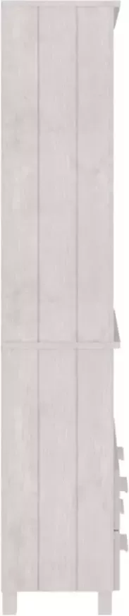 VidaXL -Hoge-kast-HAMAR-massief-grenenhout-wit - Foto 4