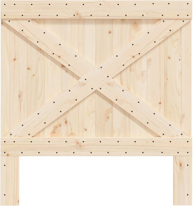 VidaXL Hoofdbord 100x104 cm massief grenenhout - Foto 2