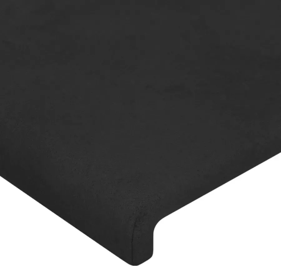 VIDAXL Hoofdbord 100x5x78 88 cm fluweel zwart