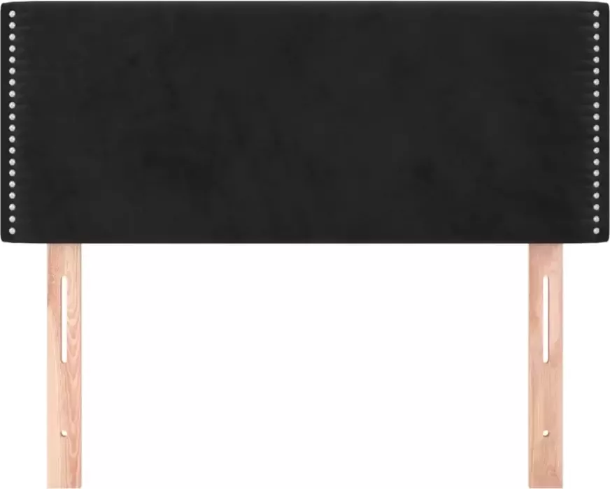 VIDAXL Hoofdbord 100x5x78 88 cm fluweel zwart - Foto 3
