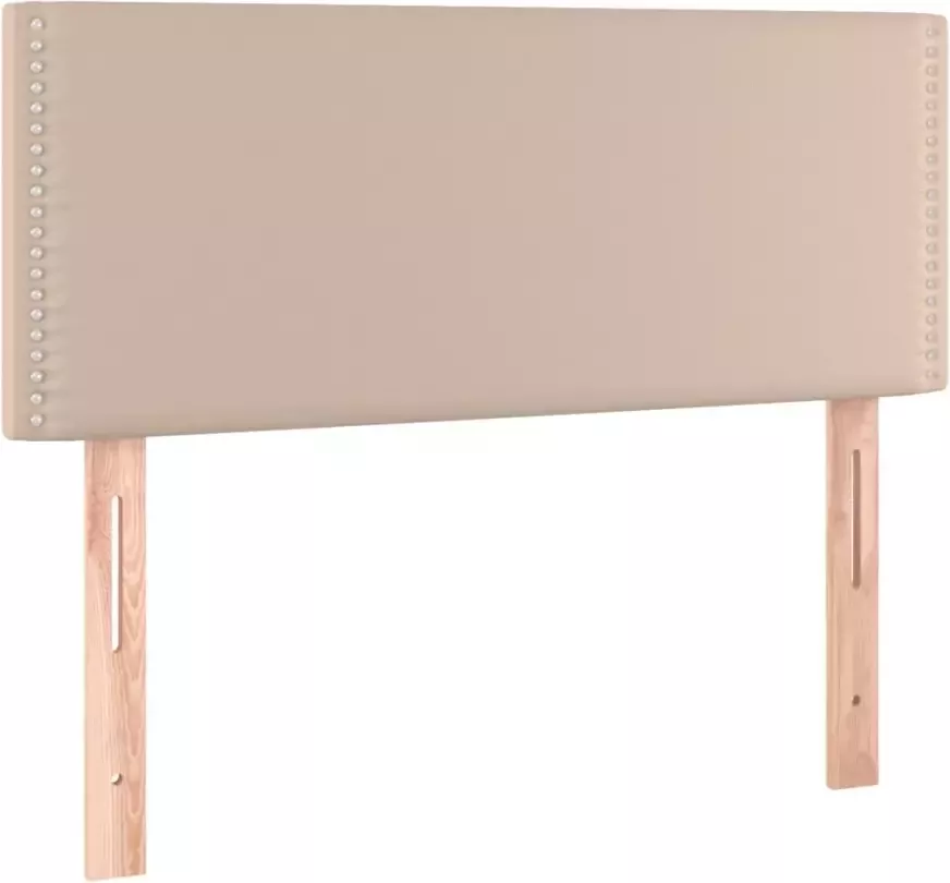 VIDAXL Hoofdbord 100x5x78 88 cm kunstleer cappuccinokleurig - Foto 4