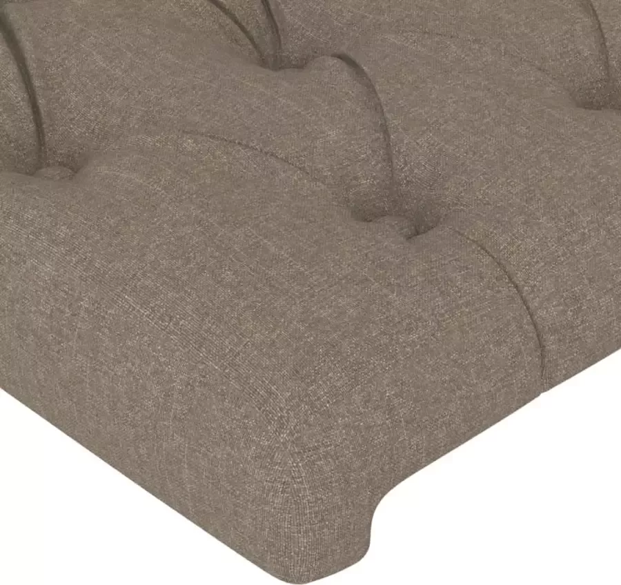 VIDAXL Hoofdbord 100x7x78 88 cm stof taupe