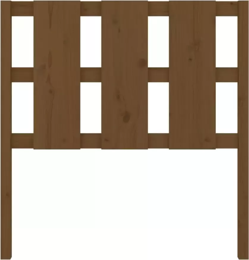 VIDAXL Hoofdbord 105 5x4x100 cm massief grenenhout honingbruin - Foto 3