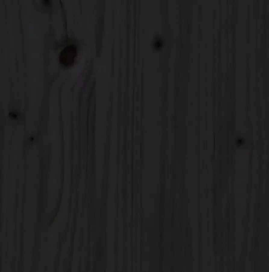 VIDAXL Hoofdbord 106x4x100 cm massief grenenhout zwart - Foto 3