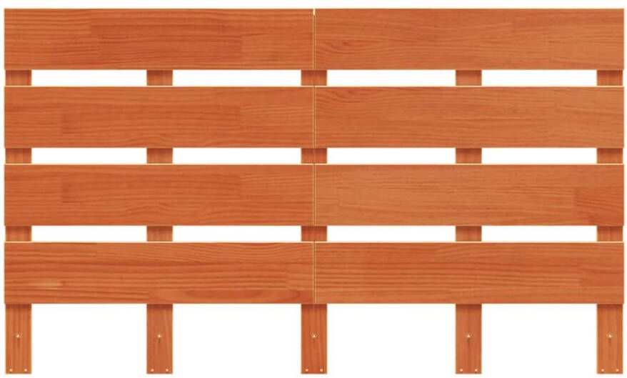 VidaXL Hoofdbord 120 cm massief grenenhout wasbruin - Foto 4