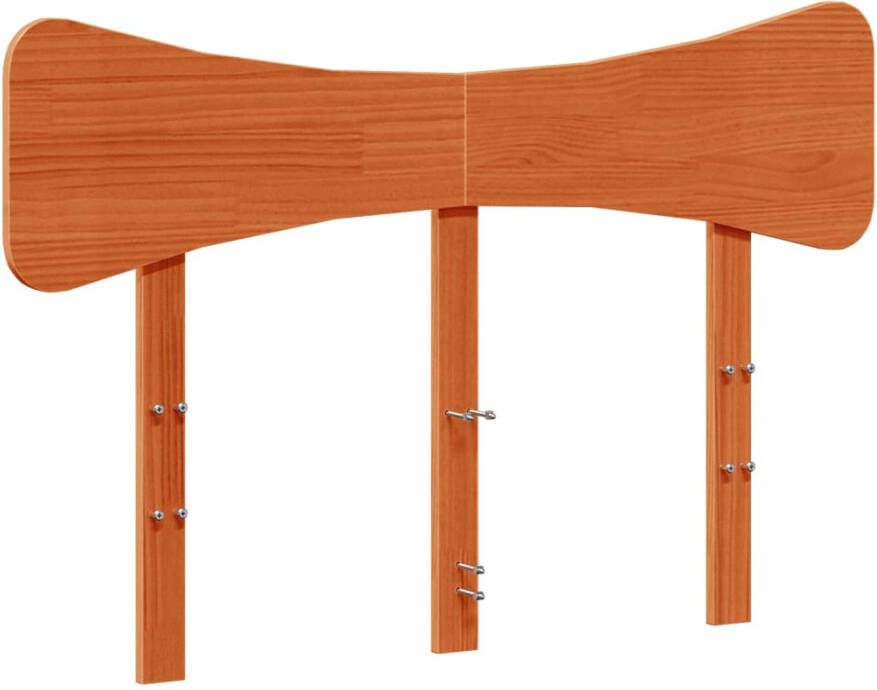 VidaXL Hoofdbord 120 cm massief grenenhout wasbruin - Foto 4