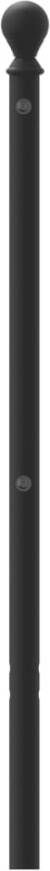 VIDAXL Hoofdbord 120 cm metaal zwart - Foto 3
