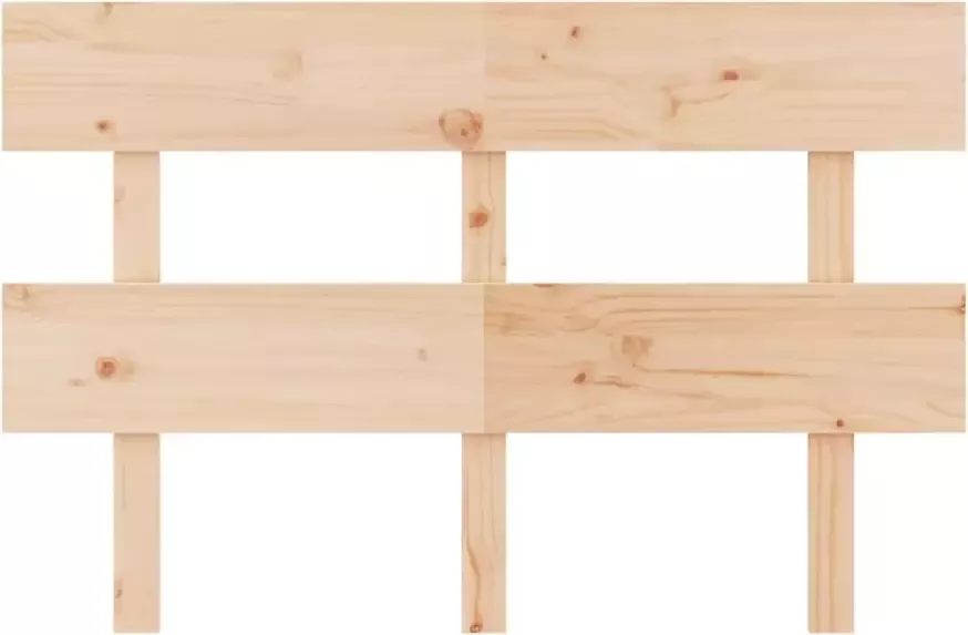 VIDAXL Hoofdbord 124x3x81 cm massief grenenhout - Foto 2