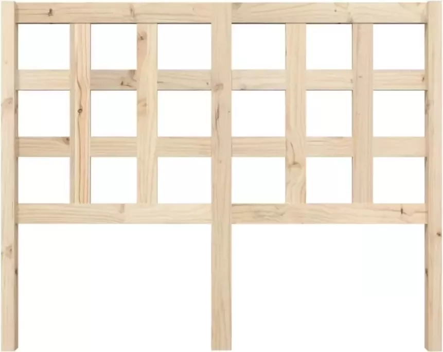 VIDAXL Hoofdbord 125 5x4x100 cm massief grenenhout - Foto 3