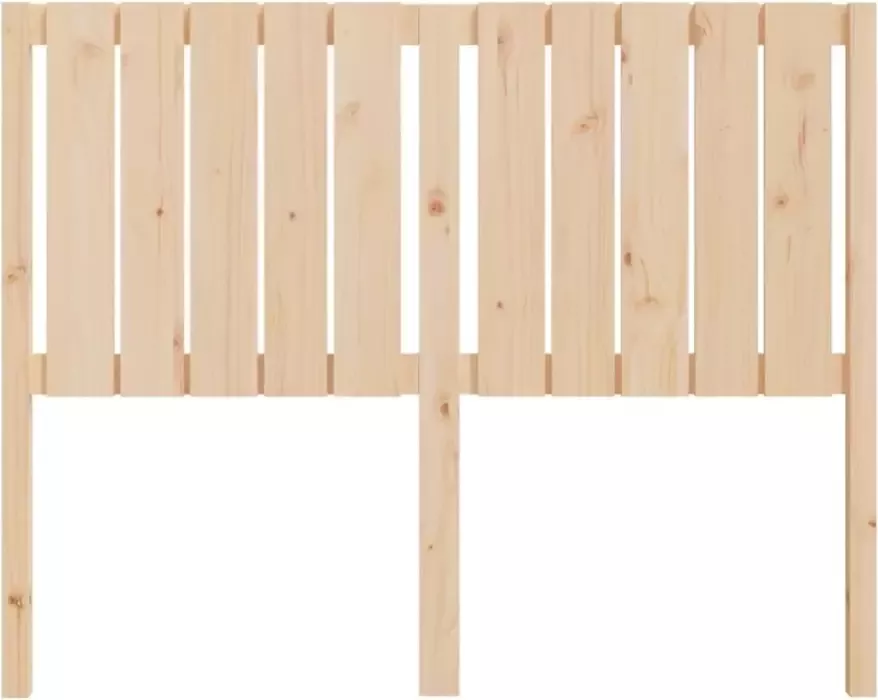 VIDAXL Hoofdbord 125 5x4x100 cm massief grenenhout