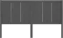 VidaXL Hoofdbord 125 5x4x100 cm massief grenenhout grijs - Thumbnail 5
