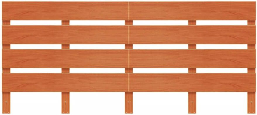 VidaXL Hoofdbord 135 cm massief grenenhout wasbruin - Foto 4