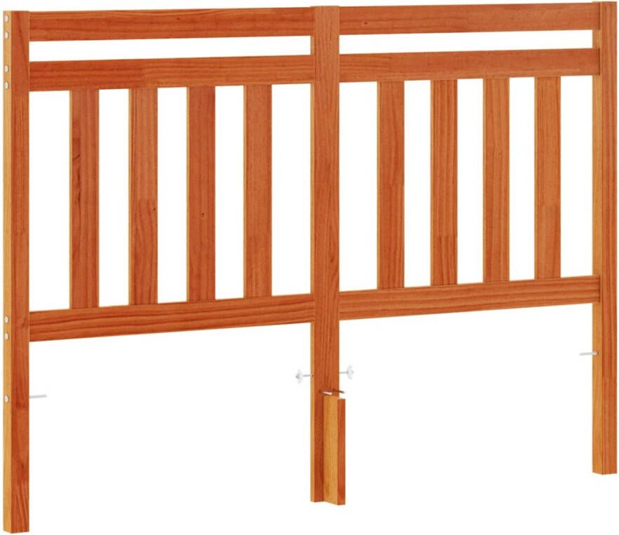 VidaXL Hoofdbord 135 cm massief grenenhout wasbruin - Foto 7