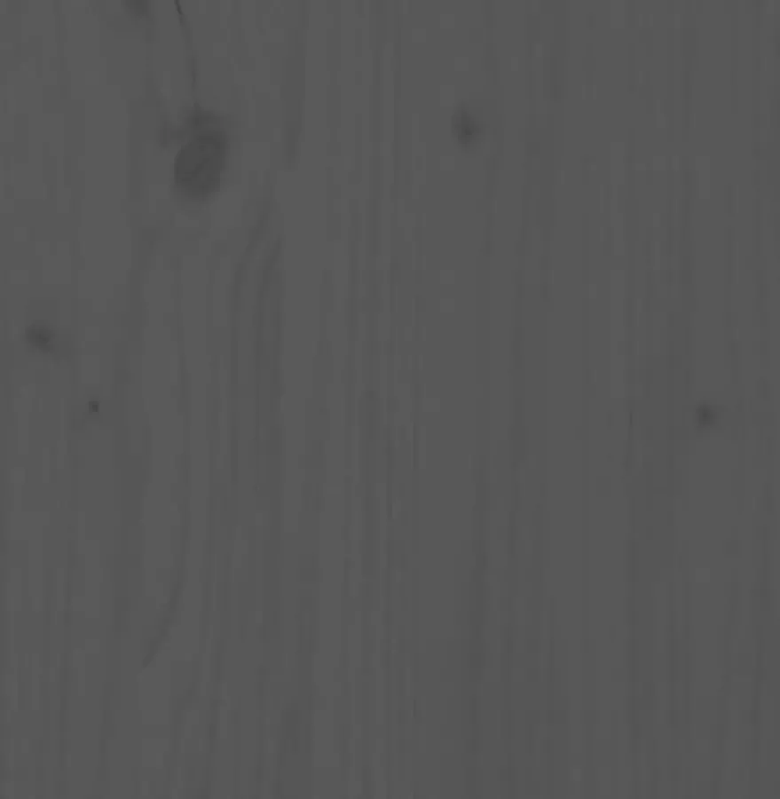 VIDAXL Hoofdbord 138 5x3x81 cm massief grenenhout grijs